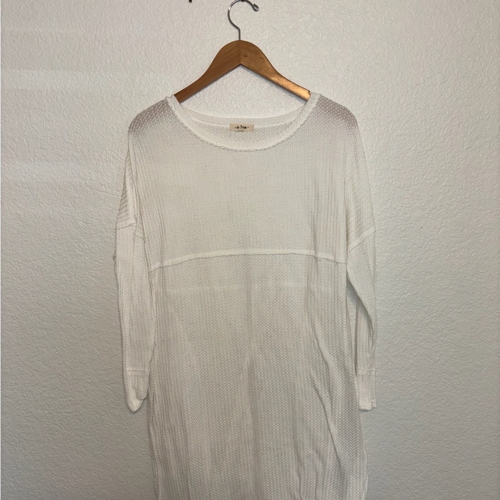 Free People White Knit Sweater